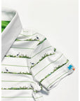 Boy golf shirt with fun alligator creek print