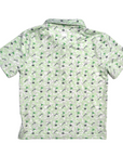green boys golf polo
