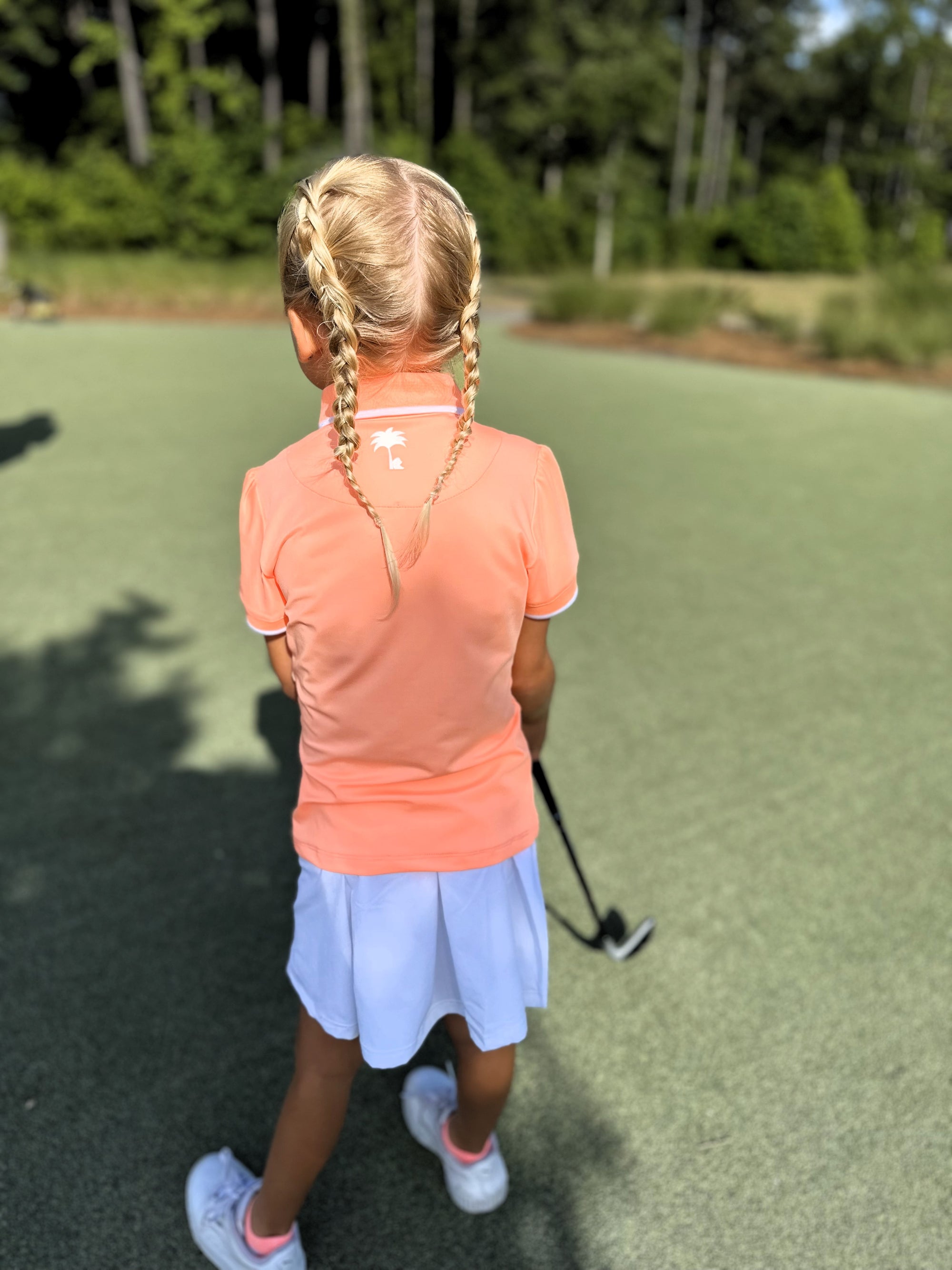Just Peachy - Girls Golf Polo