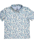 kids camo golf polo