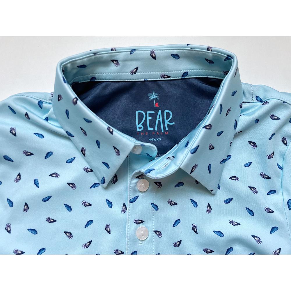 fun oyster print junior polo