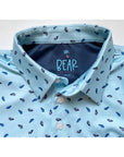 fun oyster print junior polo