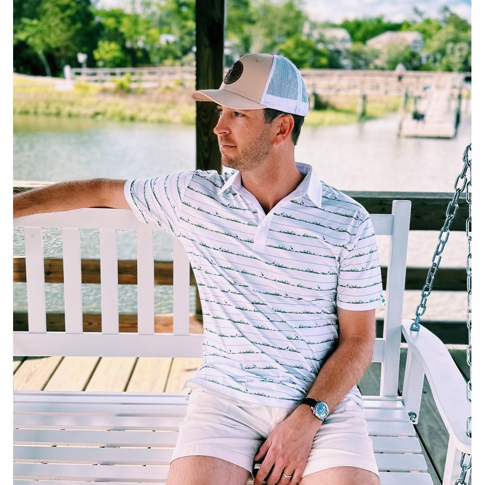 Men&#39;s golf shirt with matching boys